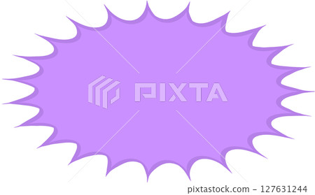 簡單的鋸齒狀語音氣泡 127631244