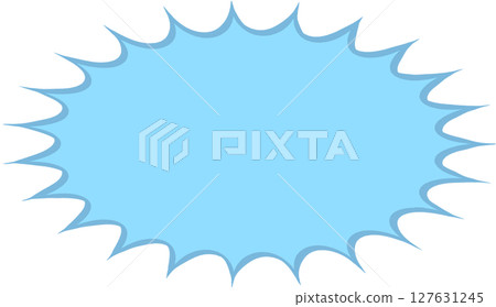 簡單的鋸齒狀語音氣泡 127631245