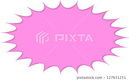 簡單的鋸齒狀語音氣泡 127631251