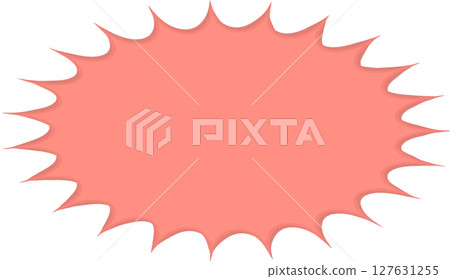 簡單的鋸齒狀語音氣泡 127631255