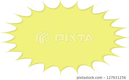 Simple jagged speech bubble Simple jagged speech bubble 127631256