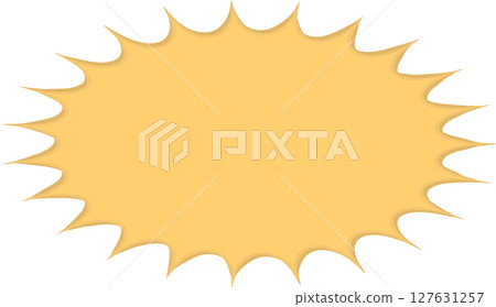 簡單的鋸齒狀語音氣泡 127631257