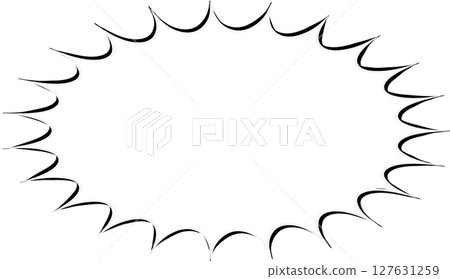 簡單的鋸齒狀語音氣泡 127631259