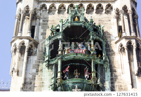The Rathaus-Glockenspiel in Munich the heart of Munich, Germany June 12, 2025 The Rathaus-Glockenspiel in Munich the heart of Munich, Germany June 12, 2025 127631415