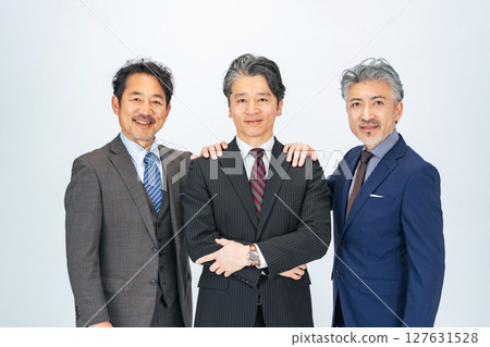 Group of middle-aged male business people Group of middle-aged male business people 127631528