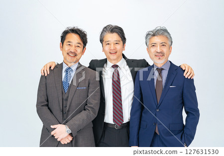 Group of middle-aged male business people Group of middle-aged male business people 127631530