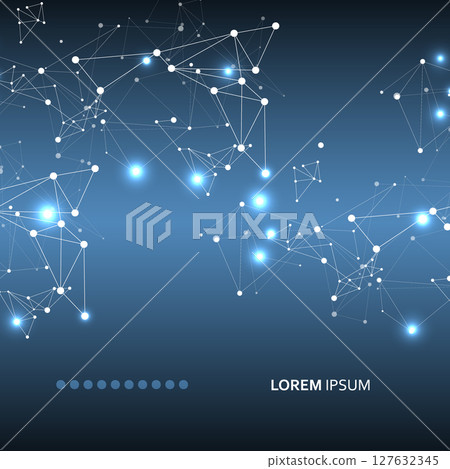 Abstract background of plexus lines. Technology background 127632345