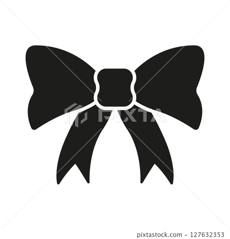 Bow Tie Solid Icon. Fashion Accessory, Gift Wrapping, And Decorative Ribbon Silhouette Symbol. Elegant Design Element. Isolated Vector Illustration Bow Tie Solid Icon. Fashion Accessory, Gift Wrapping, And Decorative Ribbon Silhouette Symbol. Elegant Design Element. Isolated Vector Illustration 127632353