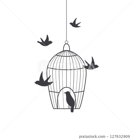 vector freedom concept vector freedom concept 127632909