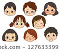 Children with various expressions: Modest facial expression set 1 revised 127633399