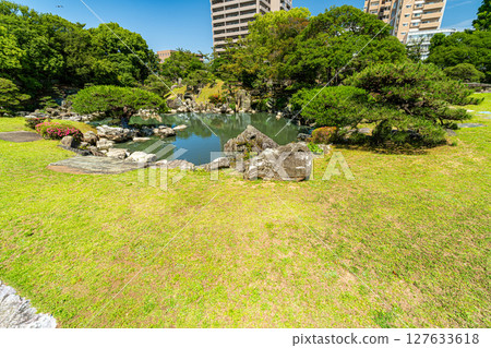 [Japan's 100 Famous Castles] Tokushima Castle, Shinji Pond and Garden 4, Tokushima City, Tokushima Prefecture 127633618