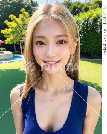 年輕的女士的肖像 127634193