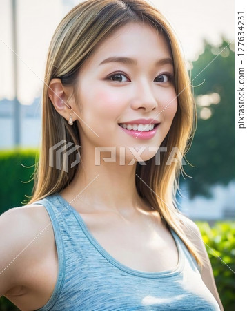 年輕的女士的肖像 127634231