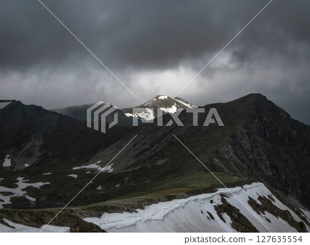 Gloomy mountains. Dark atmospheric, Altai Gloomy mountains. Dark atmospheric, Altai 127635554