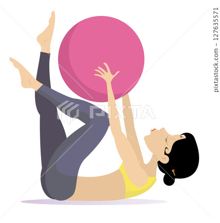 exercise, yoga, woman 127635571