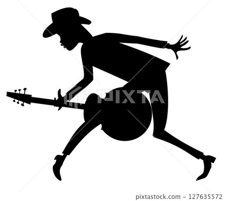 guitar, vector, musician 127635572