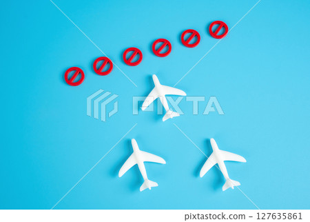 Planes collide with no-fly barrier. Closed airspace. Embargo. Security measures Planes collide with no-fly barrier. Closed airspace. Embargo. Security measures 127635861