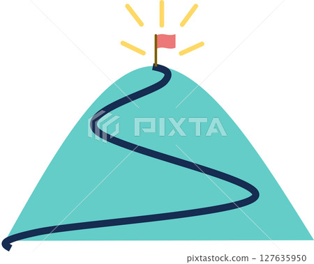 Illustration of a roadmap to achieving your goals Illustration of a roadmap to achieving your goals 127635950