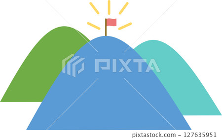 實現目標的路線圖插圖 實現目標的路線圖插圖 127635951