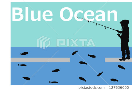 紅海和藍海插畫 127636000