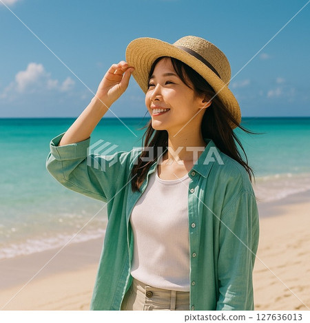 海風拂過，海灘上清爽的午後 127636013