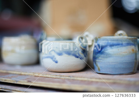 Set of Ceramic, stylish tableware 127636333