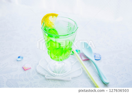 Warabimochi soda - melon flavour Warabimochi soda - melon flavour 127636503