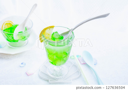 Warabimochi soda - melon flavour Warabimochi soda - melon flavour 127636504