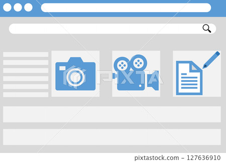 Blogging illustrations 127636910