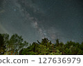 Starry sky and Milky Way in Yatsugatake 127636979