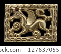 Avar Gold Openwork Belt Mount Ancient Griffin Design Historical Artifact Jewelry 127637055