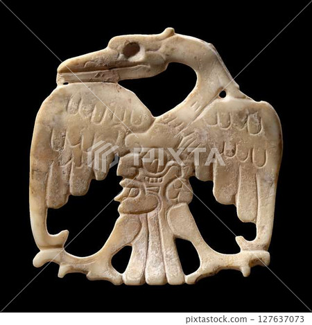 Ancient Maya Bird Ornament Pre Columbian Carved Artifact Mesoamerican Art History 127637073