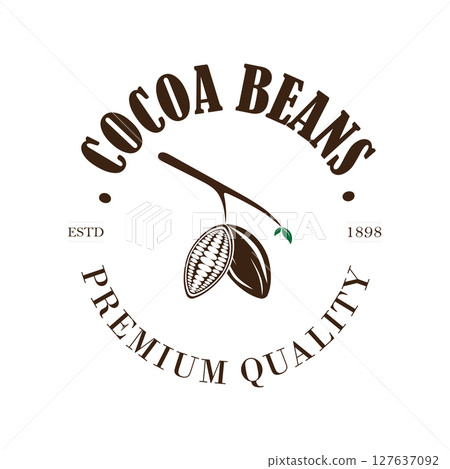 cocoa logo,cocoa bean,cocoa tree,cocoa branches and leaves,chocolate mix on white background,vintage,modern,simple,minimalist icon illustration template design vector cocoa logo,cocoa bean,cocoa tree,cocoa branches and leaves,chocolate mix on white background,vintage,modern,simple,minimalist icon illustration template design vector 127637092
