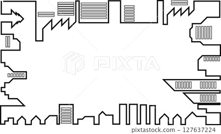 Illustration of an office district 127637224