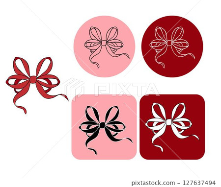 Red Ribbon logotype. Vector graphic line ink illustration. Red Silk Ribbon, Perfect for cards, decorations, stickers, logo, menu, various designs. texture for bedsheets, pajamas, wrapping papers. Red Ribbon logotype. Vector graphic line ink illustration. Red Silk Ribbon, Perfect for cards, decorations, stickers, logo, menu, various designs. texture for bedsheets, pajamas, wrapping papers. 127637494