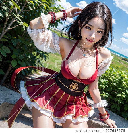 Cosplay and the beach!! 127637576