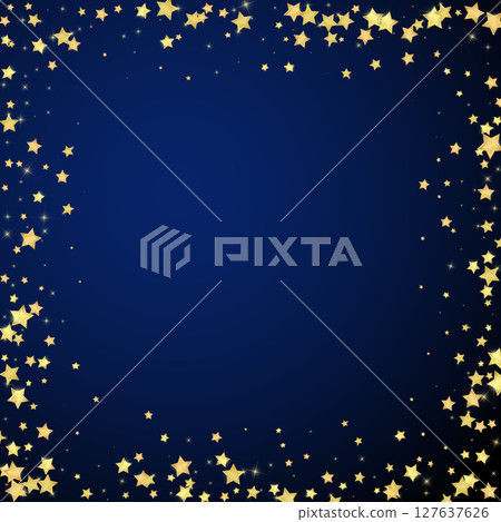 Magic stars vector overlay. Gold stars scattered Magic stars vector overlay. Gold stars scattered 127637626