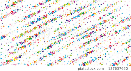 Scattered letters of latin alphabet. Colorful Scattered letters of latin alphabet. Colorful 127637630