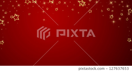Christmas spirit. Scattered falling stars. Christmas spirit. Scattered falling stars. 127637653