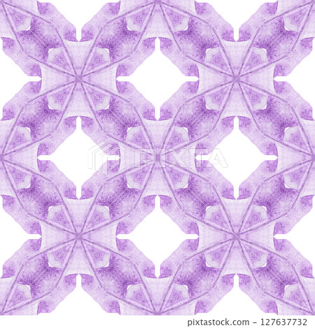 Tiled watercolor background. Purple marvelous 127637732