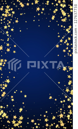 Magic stars vector overlay.  Gold stars scattered 127637738
