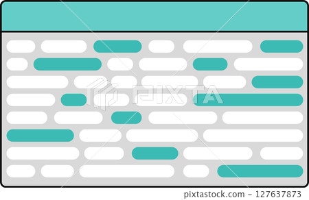 Long tail keywords graphic material illustration 127637873