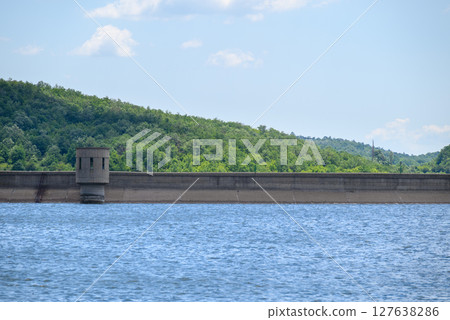 Bor Lake (Borsko jezero), an artificial lake in Eastern Serbia near the city of Bor Bor Lake (Borsko jezero), an artificial lake in Eastern Serbia near the city of Bor 127638286