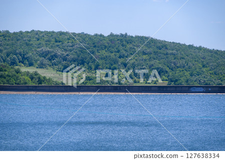 Bor Lake (Borsko jezero), an artificial lake in Eastern Serbia near the city of Bor Bor Lake (Borsko jezero), an artificial lake in Eastern Serbia near the city of Bor 127638334