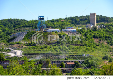 Copper mining exploration location of Chinese mining company Zijin Mining Group, in Bor, Serbia 127638427