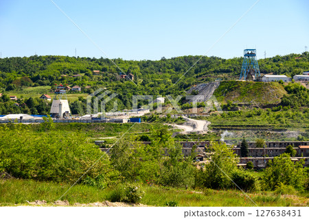 Copper mining exploration location of Chinese mining company Zijin Mining Group, in Bor, Serbia 127638431