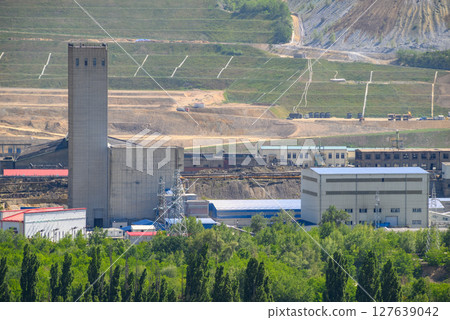 Copper mine and smelting complex of Zijin Bor Copper, owned by Chinese mining company Zijin Mining Group, in Bor, Serbia Copper mine and smelting complex of Zijin Bor Copper, owned by Chinese mining company Zijin Mining Group, in Bor, Serbia 127639042