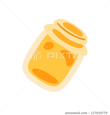 Cartoon Honey Jar Icon 127639779