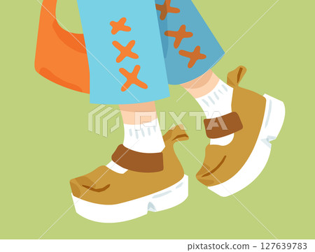 Cartoon Summer Platform Sandals 127639783