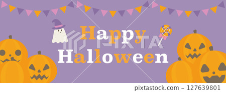 Halloween event banner pumpkin Halloween event banner pumpkin 127639801